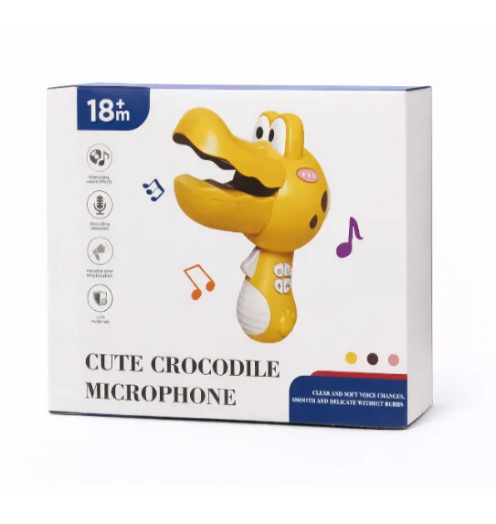 Microfon Cute Crocodile, galben, cod 962177