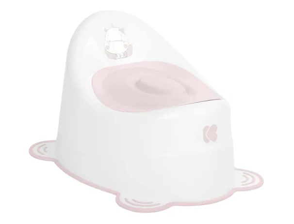 Oliță pentru copii Kikkaboo Hippo anti-alunecare Pink, 12 luni+