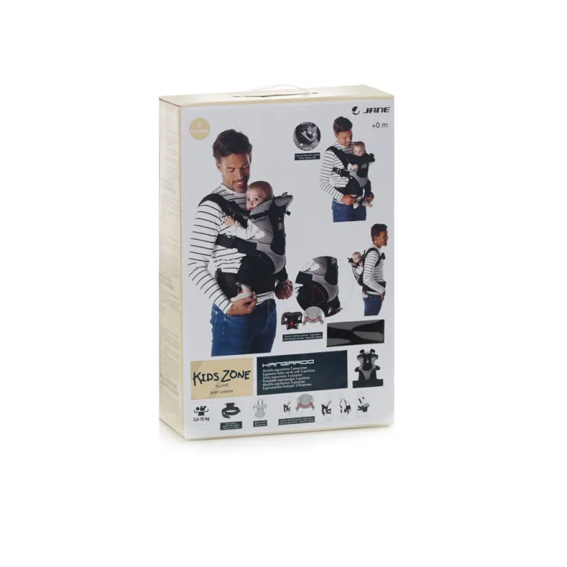 Marsupiu anatomic Jane Kangaroo (060246 S45) Negru