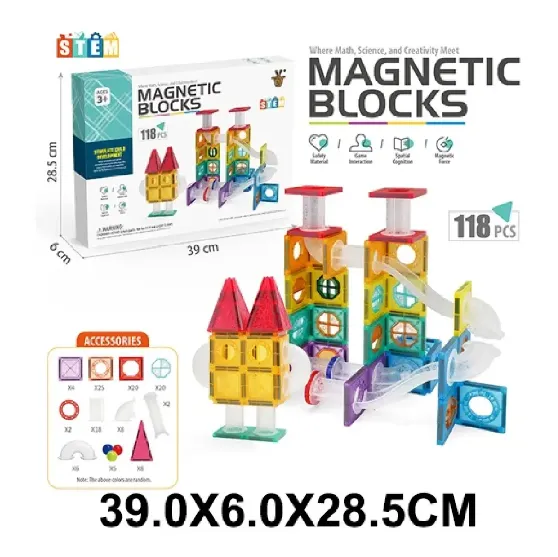 Constructor cu magnet 118 elemente