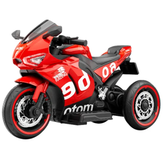 Motocicletă electrică pentru copii cu telecomandă, roșie (29631)