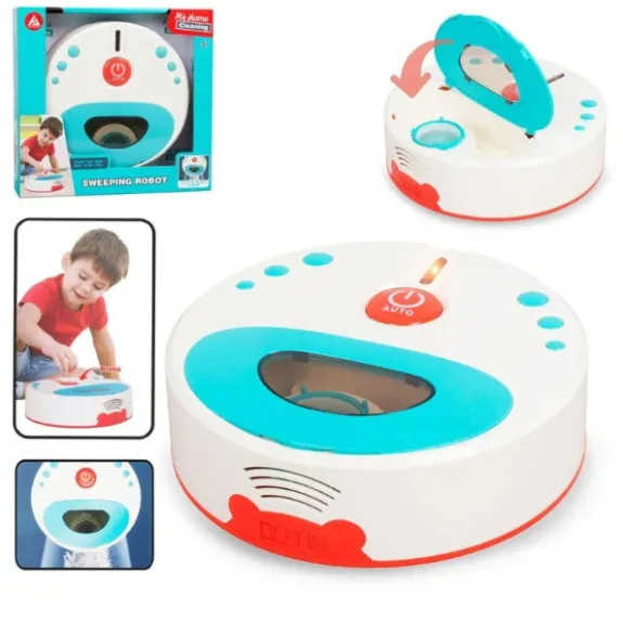 Mini-aspirator robot pentru copii „Curățenie Distractivă”