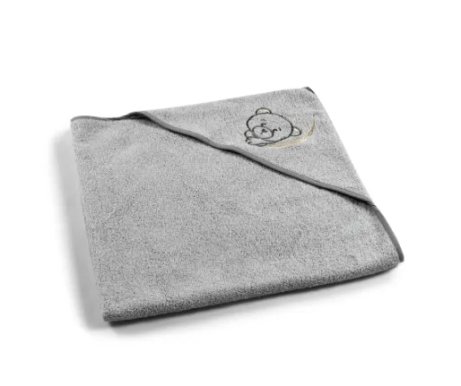 Prosop de baie PernaMea Bear Grey, 90x90 cm