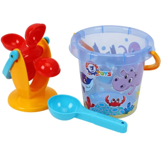 Set pentru nisip și apă cu găletușă, moară și accesorii, Technok (0105)