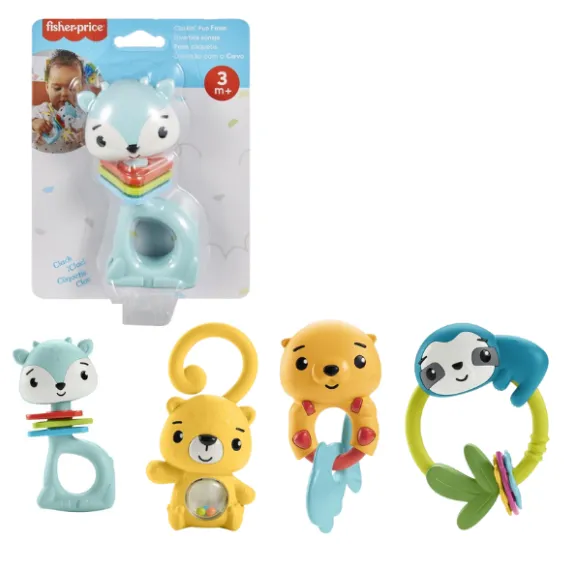 Fisher Price Zornăitoare cu dentier și ajutor în dezvoltarea motorică (as.)