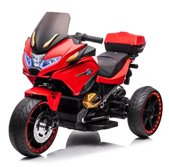 Motocicleta pe acumulator pentru copii (RT1698 / 2 rosie)