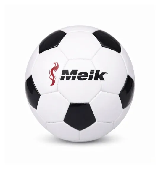 Minge de fotbal Size 2 TPU, negru-alb, cod 2187D