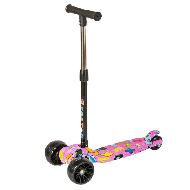 Trotineta pentru copii 601-A, roza