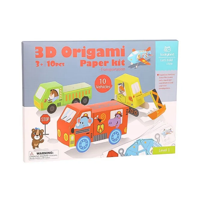 Set pentru 3D origami, Transport, 10 modele