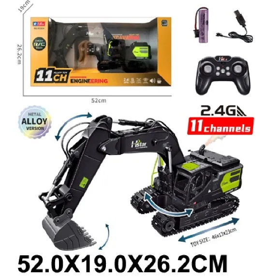 Autospeciala din metal pentru constructie cu radiocomanda cu incarcator