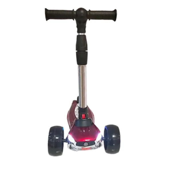 Trotinetă pentru copii cu trei roți, lumini LED și muzică, 3 culori