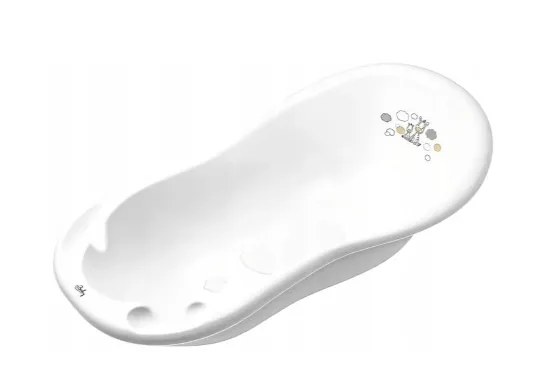 Cadita Maltex Anti-Slip Zebra White cu scurgere, 100 cm