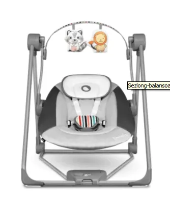 Sezlong-balansoar Lionelo Otto Cozy Grey
