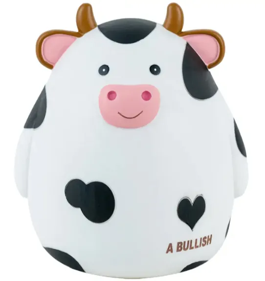 Pușculița Kite, plastic, 13x13x15 cm, Văcuță