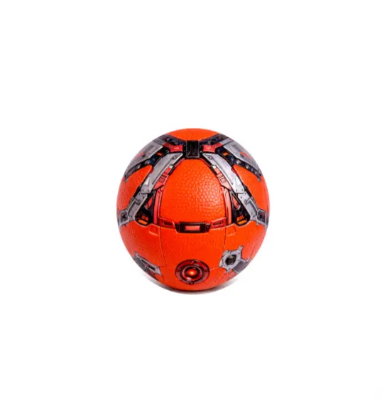 Minge de fotbal Size 2 PVC, roșu, cod 2177D