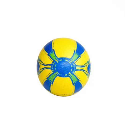 Minge de fotbal Size 2 PVC, galben-albastru, cod 2173D