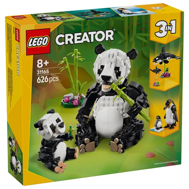 Constructor LEGO Creator Animale sălbatice: Familia Panda, art. 31165