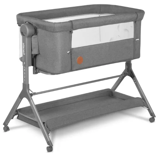 Pătuc Co-sleeper 3 in 1 Lionelo Leonie Plus Grey Stone