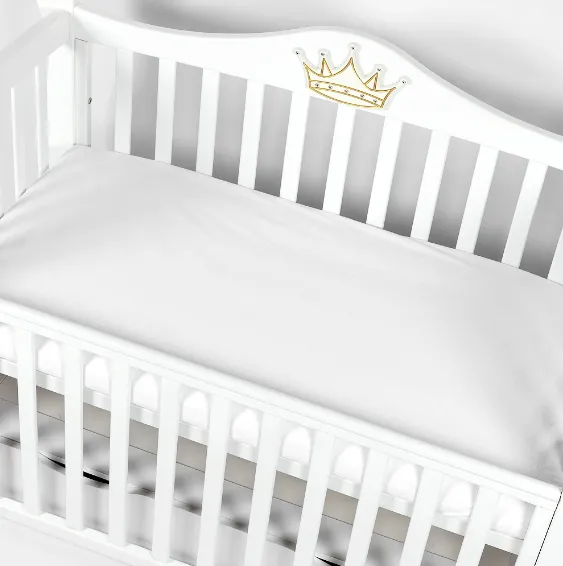 Cearșaf de pat pe elastic PernaMea Impermeabil Alb, 120x60 cm